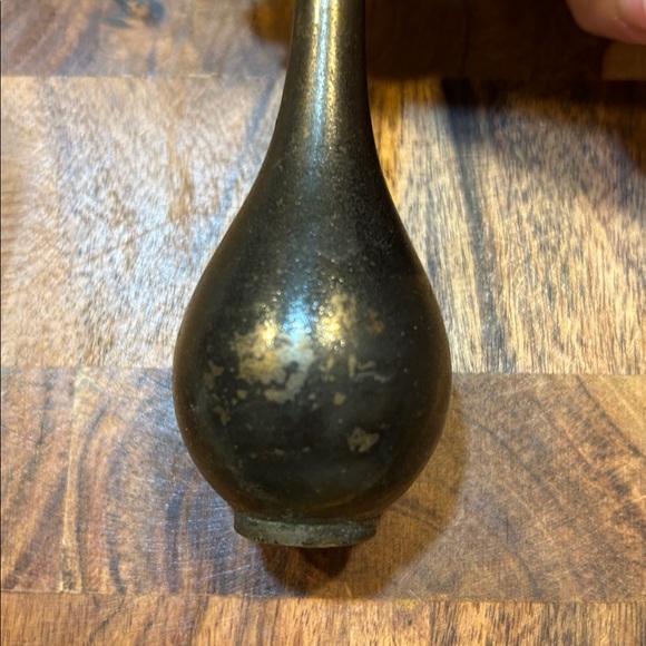 Japanese bronzed bud vase vintage - Picture 8 of 9